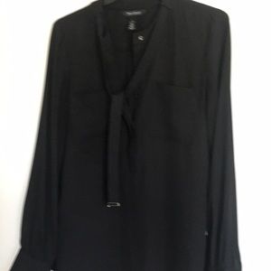 White House Black Market black blouse, Size 2